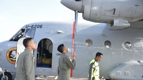 TNI Kerahkan Pesawat Casa NC-212 Amankan Hari Pencoblosan Pemilu 2024