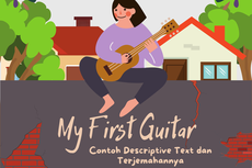 Contoh Descriptive Text tentang My First Guitar dan Terjemahannya