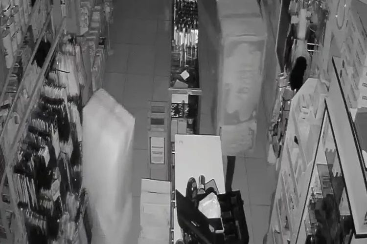 Aksi 3 Remaja di Sinjai Saat Mencuri Terekam CCTV, Kepala Ditutupi Kardus Mi Instan