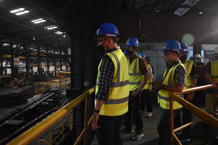 A file photo of Indonesia's steel mill, PT Bhirawa Steel. 