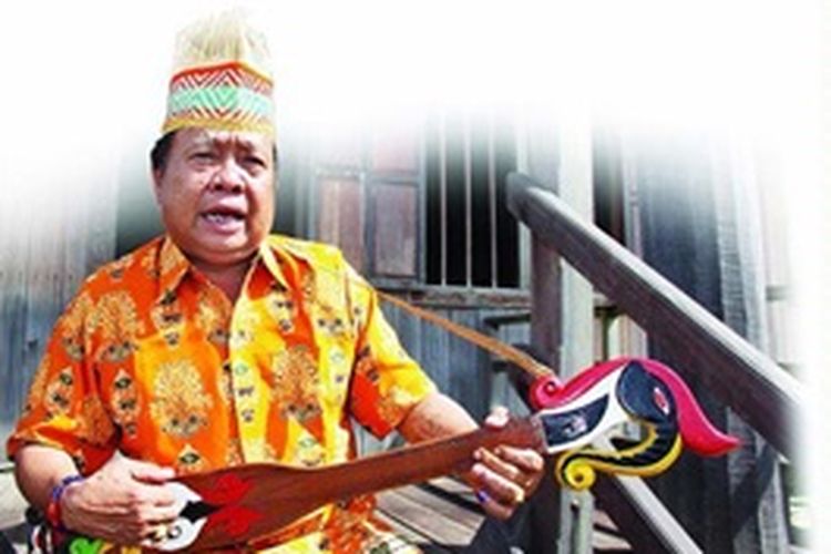 Ilustrasi karungut, sastra lisan dari Kalimantan Tengah 