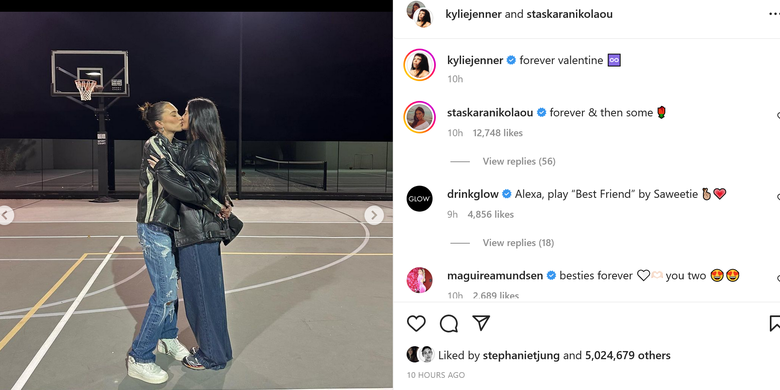 Kylie Jenner rayakan Valentine bersama sahabatnya