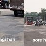 Dekat Istana Merdeka, Jalan Medan Merdeka Utara Berlubang dan Penuh Tambalan Tak Rata
