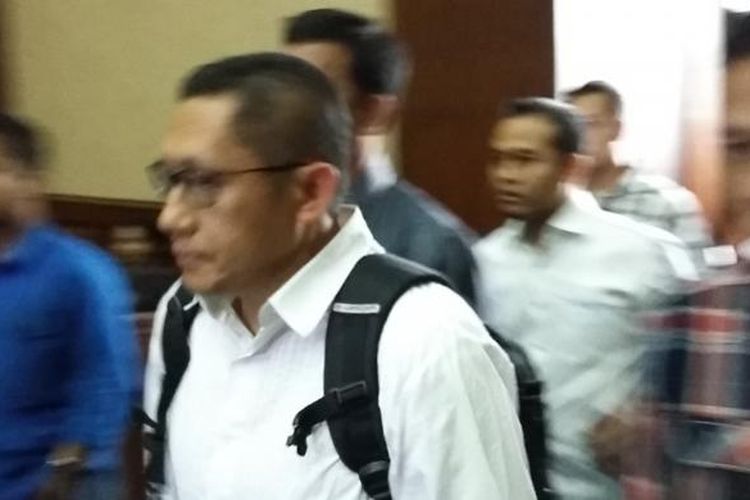 Mantan Ketua Umum Partai Demokrat, Anas Urbaningrum, di Pengadilan Tindak Pidana Korupsi, Jakarta, Rabu (23/3/2016.