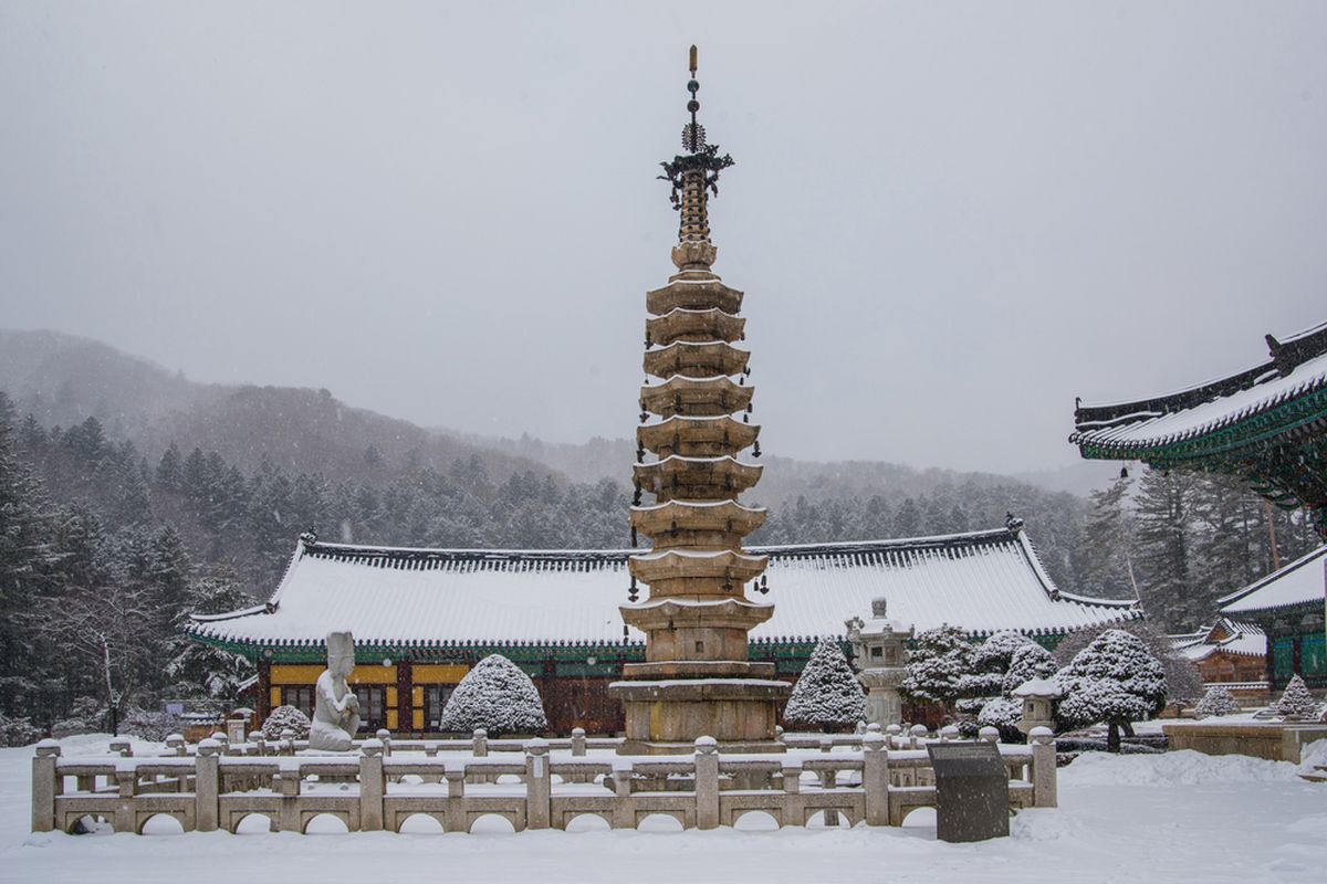 Musim dingin di Gangwon, Korea Selatan