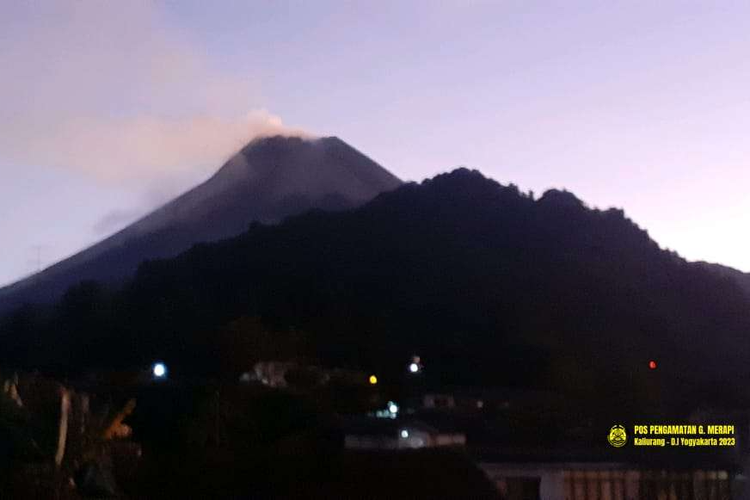 Kondisi terkini Gunung Merapi, Kamis (27/7/2023).