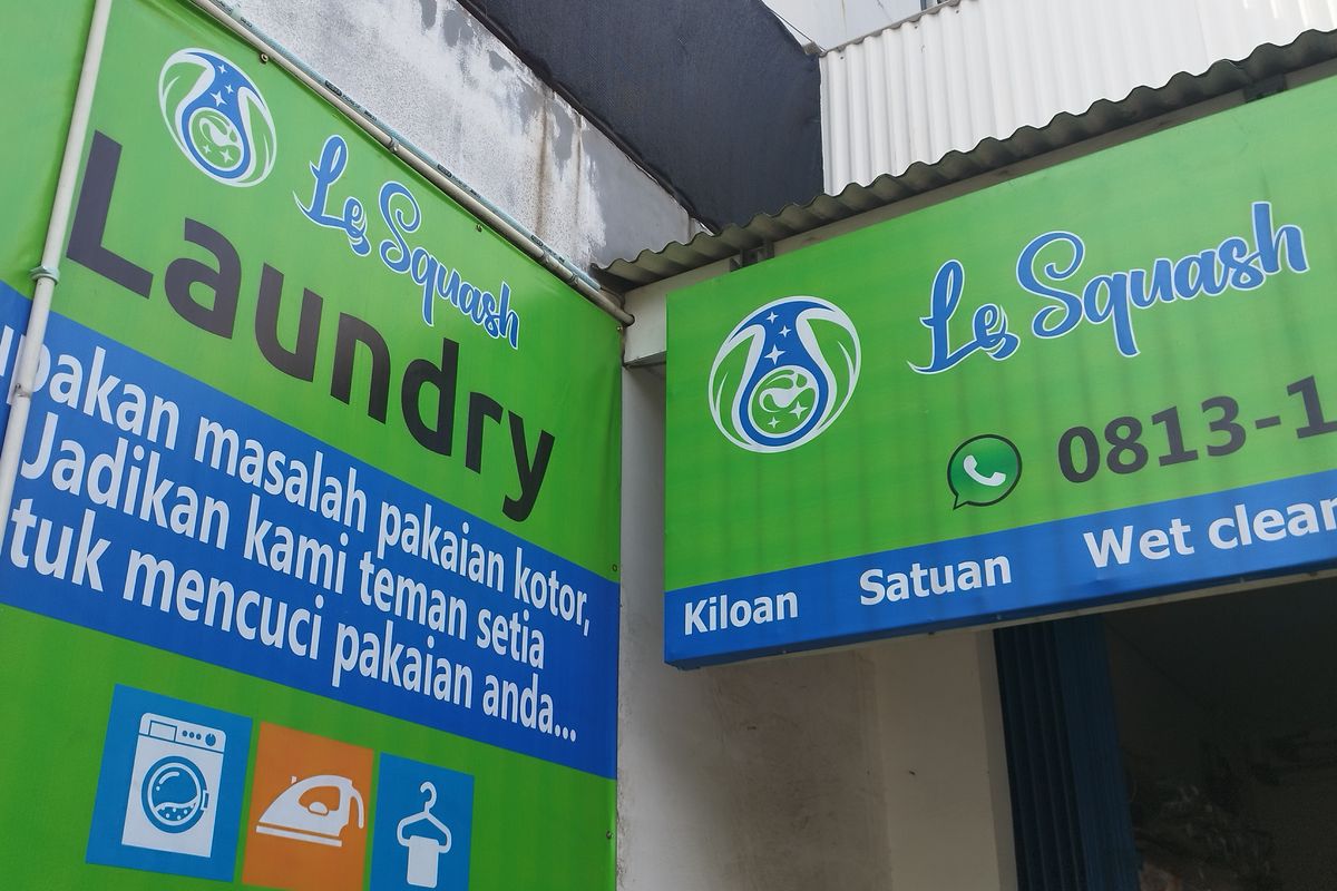 Tampak depan Le Squash Laundry Bintaro