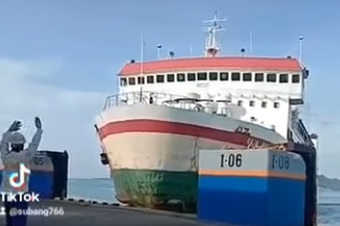 Viral, Video Kapal Feri Tabrak Fender Dermaga 1 Pelabuhan Bakauheni, Apa Penyebabnya?