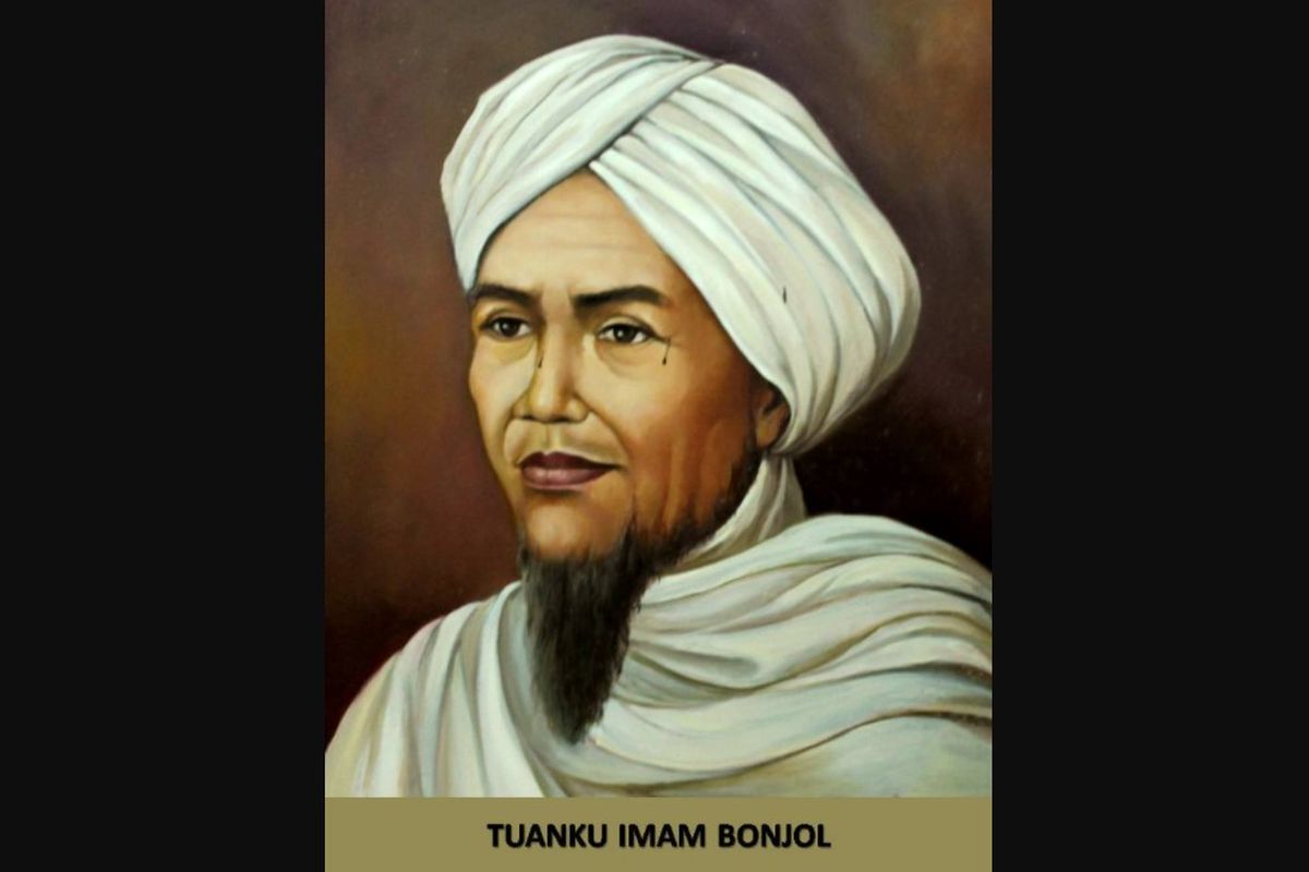 Tuanku Imam Bonjol pahlawan nasional dari Sumatera Barat.