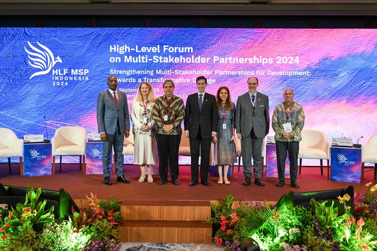 Dalah satu tematik dalam pertemuan High Level Forum on Multi-Stakeholder Partnership (HLF-MSP) 2024 di Bali, Selasa (3/9/2024).