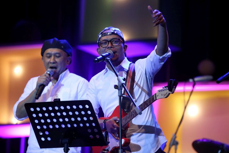 Elek Yo Band tampil dalam Java Jazz Festival 2018 hari pertama di JIExpo Kemayoran, Jakarta Pusat, Jumat (2/3/2018) malam. 