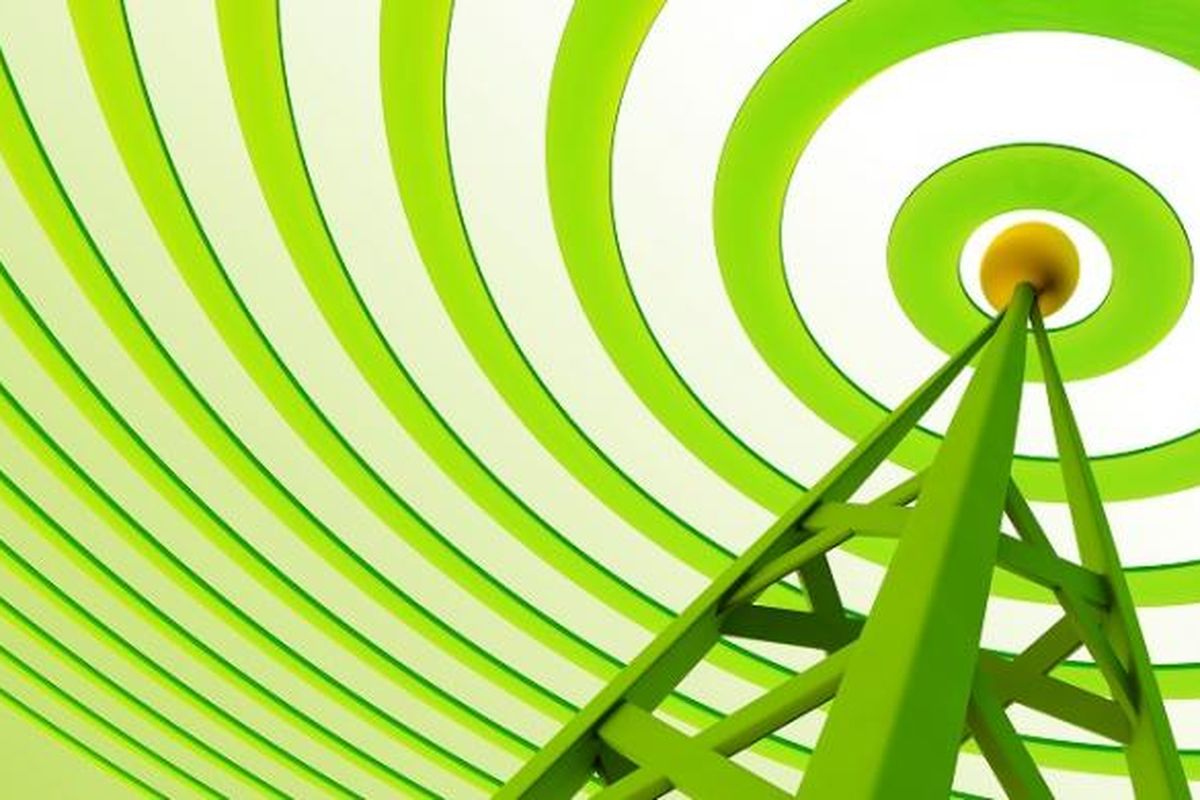 Ilustrasi sinyal wireless.