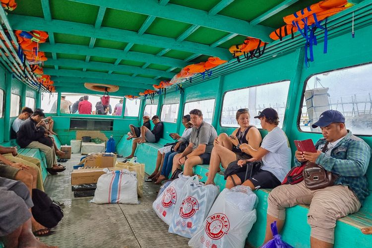 Suasana Public Boat Menuju Gili Trawangan, Senin (4/9/2023).