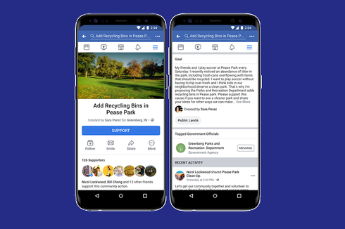 Facebook Punya Fitur untuk Membuat dan Menyebarkan Petisi Online