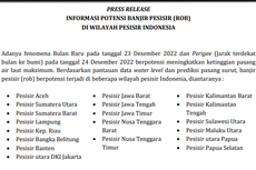 20 Wilayah Berpotensi Banjir Rob, Ini Lokasi dan Waktunya!