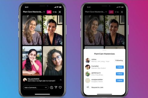 Instagram Rilis Live Rooms, Siaran Langsung dengan 4 Akun Sekaligus