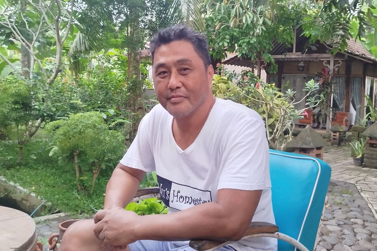 Djoko Subagio di penginapannya, Didu's Homestay, Glagah, Banyuwangi, Kamis (16/1/2025) 