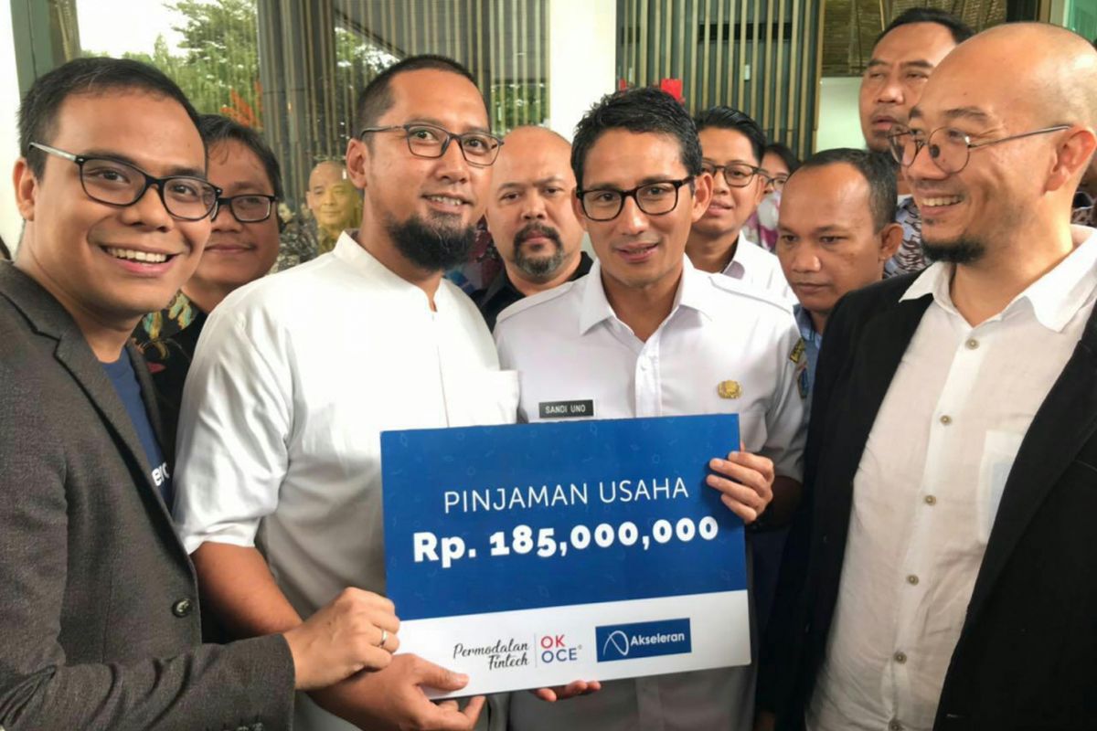 Pramadya Sri Sudibyo yang memiliki usaha di bidang instalasi mekanikal dan elektrikal anggota OK OCE mendapatkan bantuan dari Akseleran, Kamis (15/2/2018).