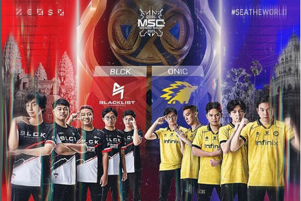 Jadwal final MSC 2023 antara Onic Esports vs Blacklist International akan berlangsung pada Minggu, 18 Juni 2023 pukul 18.00 WIB.