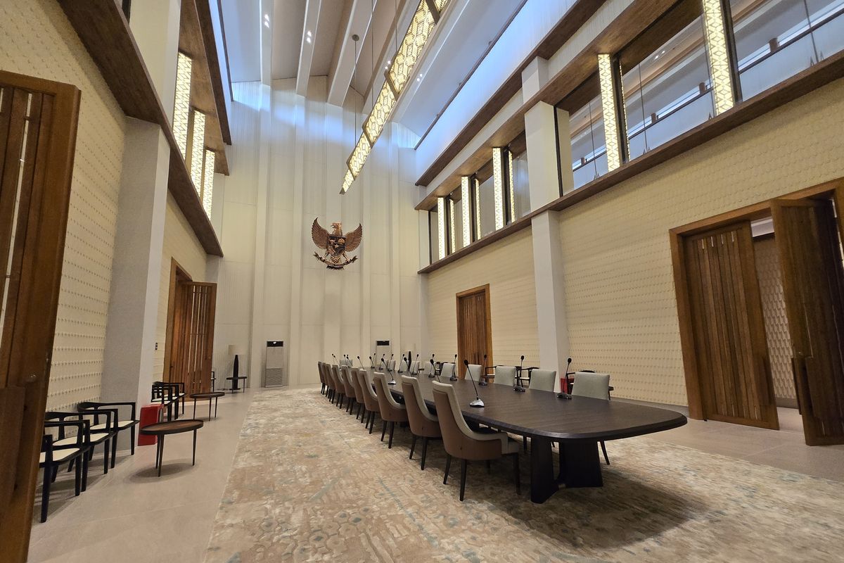Ruang meeting VVIP Bandara Internasional Nusantara di Ibu Kota Nusantara (IKN) 