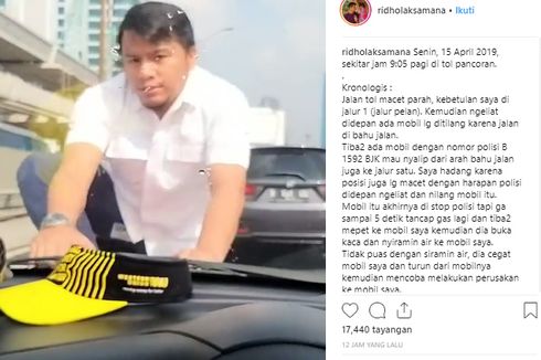 Ancaman Penjara untuk Pengendara Arogan yang Siram dan Injak Mobil Orang di Tol Pancoran