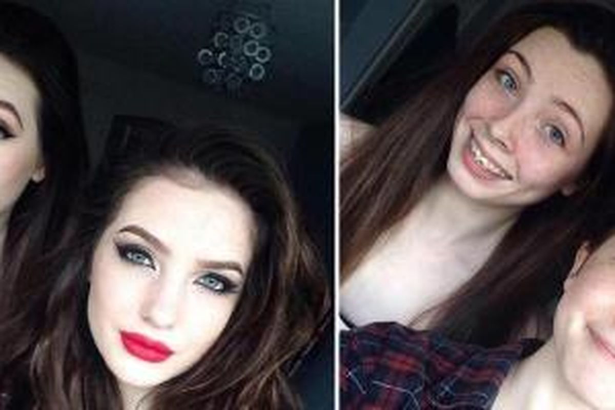Dua wanita latin yang berani memperlihatkan wajah bebas make up di sebuah video 