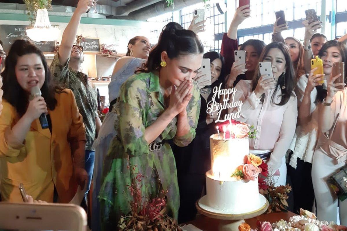 Luna Maya menggelar pesta HUT ke-36 di KAUM, Menteng, Jakarta Pusat, Senin (26/8/2019).