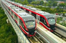 15 Kereta LRT Jabodebek Diperbaiki Bersamaan, 28 Perjalanan Dibatalkan