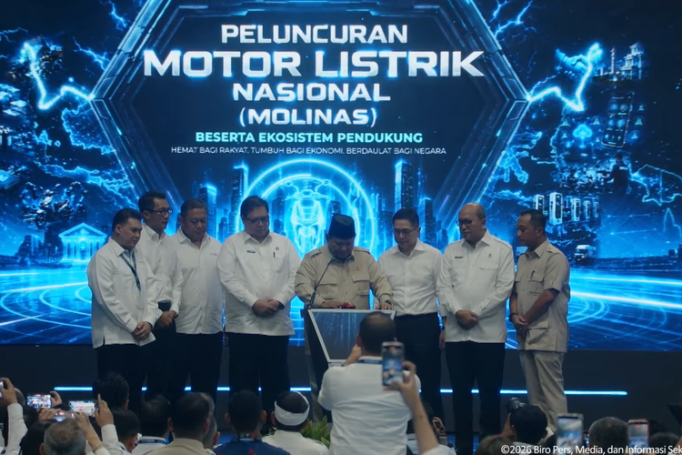 Prabowo Resmikan Motor Listrik Nasional dan Ekosistemnya di Cikarang