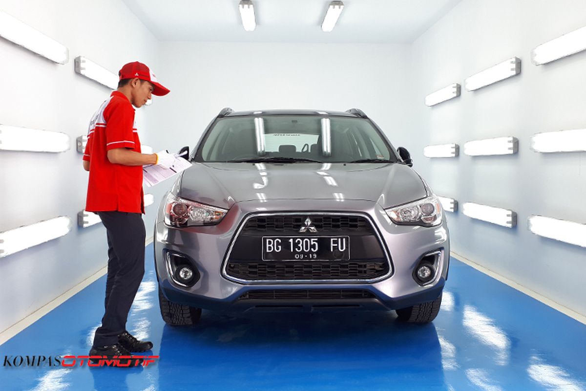 Fasilitas bodi dan cat Mitsubishi Palembang