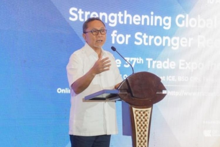 Mendag Zulhas pembukaan Trade Expo Indonesia (TEI) ke-37