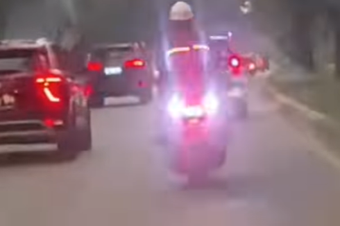 Video Pengendara Motor Modifikasi Lampu Belakang, Bikin Silau