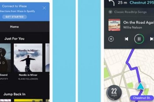 Bisa Dengar Musik Spotify di Aplikasi Waze