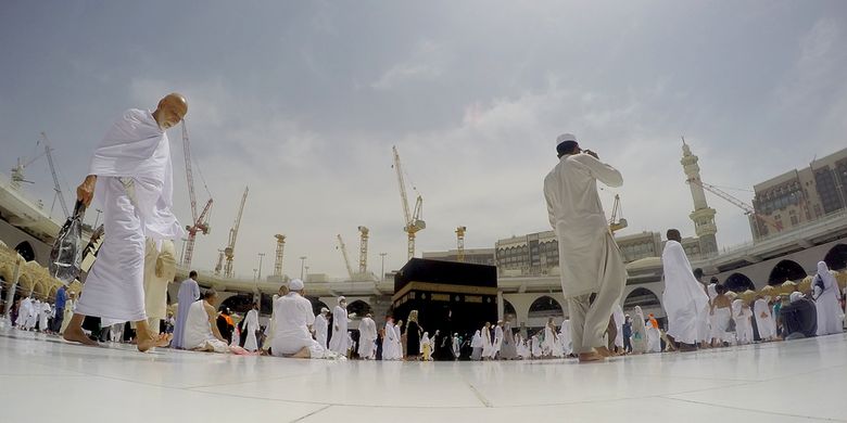 Ilustrasi jemaah umrah