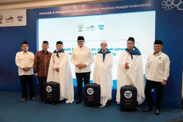 Apresiasi Pengabdian untuk Masjid, AQUA bersama DMI dan BPMI Berangkatkan 26 Marbot dan Pengurus Masjid ke Tanah Suci