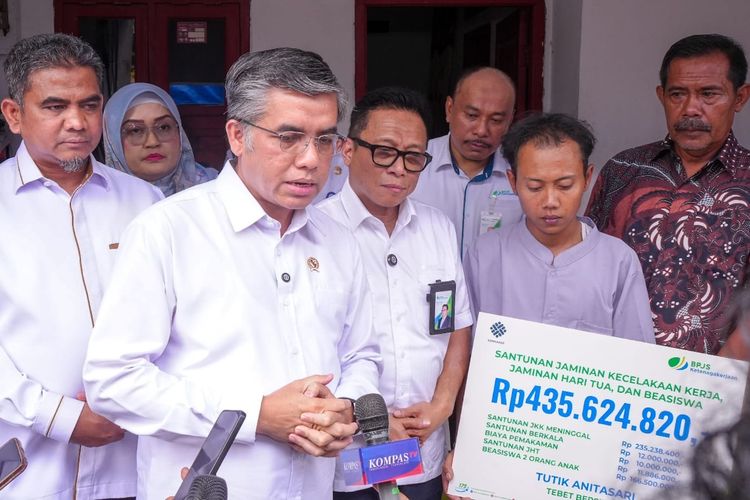 Ahli Waris Korban KA Bekasi Terima Santunan Rp 435 Juta, Menaker Tekankan Jaminan Sosial