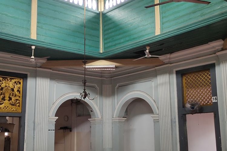 The main room of the Jami Kebon Jeruk Mosque, West Java on Tuesday, April 20. 