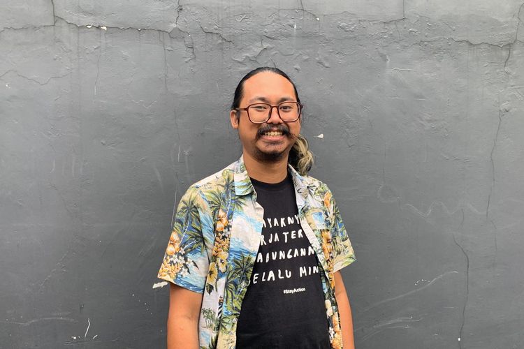 Ammar Yasir, penginisiasi gerakan bagi-bagi makanan gratis oleh fans anime One Piece, saat ditemui di kawasan Cilandak, Jakarta Selatan, Kamis (22/9/2022). 