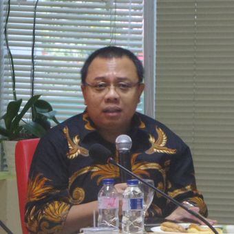 Direktur Eksekutif PARA Syndicate Ari Nurcahyo dalam diskusi Respublica Political Institute bertajuk Perppu Ormas dan Ancaman Radikalisme di Megawati Institute, Jakarta Pusat, Selasa (17/10/2017).