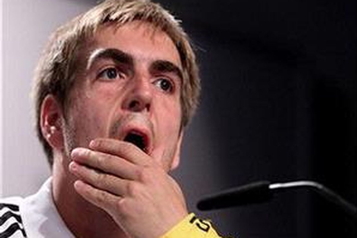 Kapten tim nasional Jerman, Philipp Lahm.