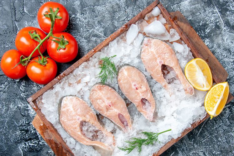 Ilusrasi daging ikan. Ikan merah dan ikan putih lebih sehat dan bergizi mana?