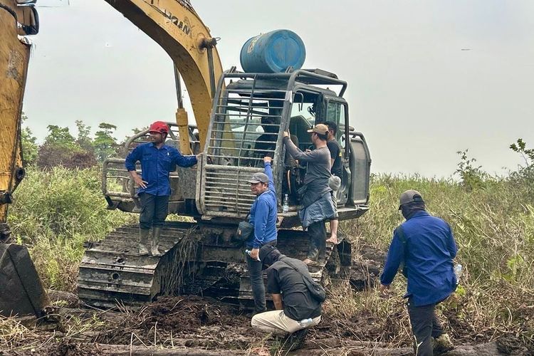 Pantau Karhutla di Ketapang, Tim Gabungan Temukan Perambahan Hutan, 2 Orang Diamankan