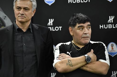 Kebiasaan Diego Maradona yang Akan Selalu Dirindukan Jose Mourinho