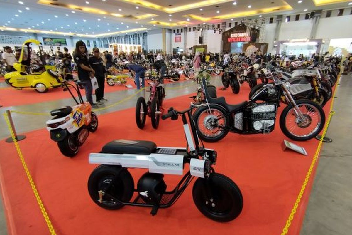 Motor listrik custom di Kustomfest 2022