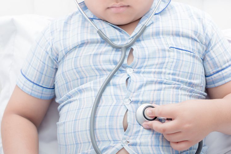 Ilustrasi obesitas yang memengaruhi tekanan darah tinggi.