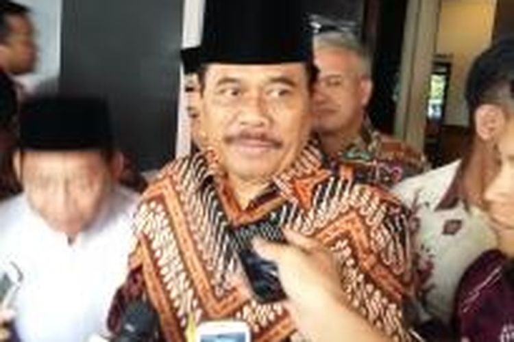 Jaksa Agung HM Prasetyo, saat ditemui di Kejaksaan Agung, Jakarta Selatan, Jumat (20/2/2015).