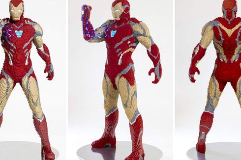 Lego Buat Patung Iron Man dari 35.000 Bricks