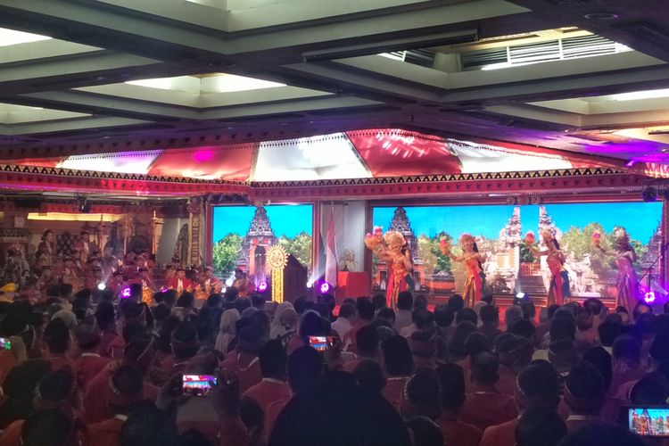 Kongres V PDI-P di Hotel Grand Inna Bali Beach, Kamis (8/8/2019).