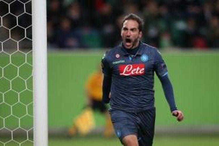 Striker Napoli asal Argentina, Gonzalo Higuain.