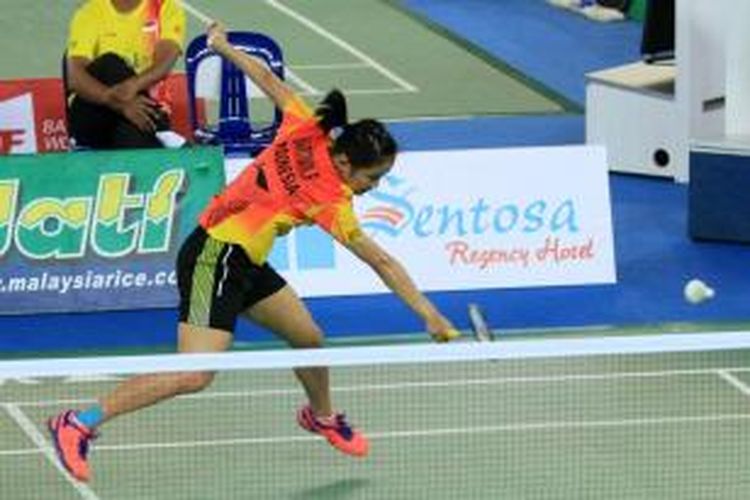 Pebulu tangkis yunior Indonesia nomor tunggal putri, Ruselli Hartawan.